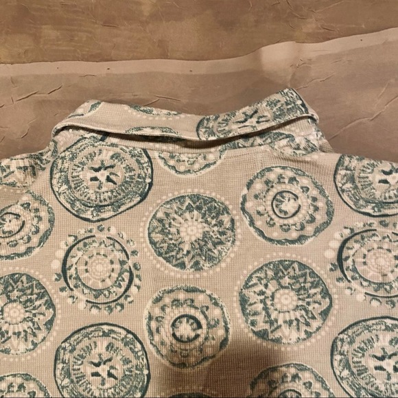 Vintage 90s St.Durand Short Sleeve Cotton Patterned Polo - Picture 2 of 9